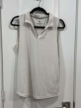 Macade Golf Concept Women's Sleeveless Polo Shirt White
